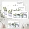 Designart - Cactus and Succulent House Plants I - Farmhouse Canvas Wall Art Print